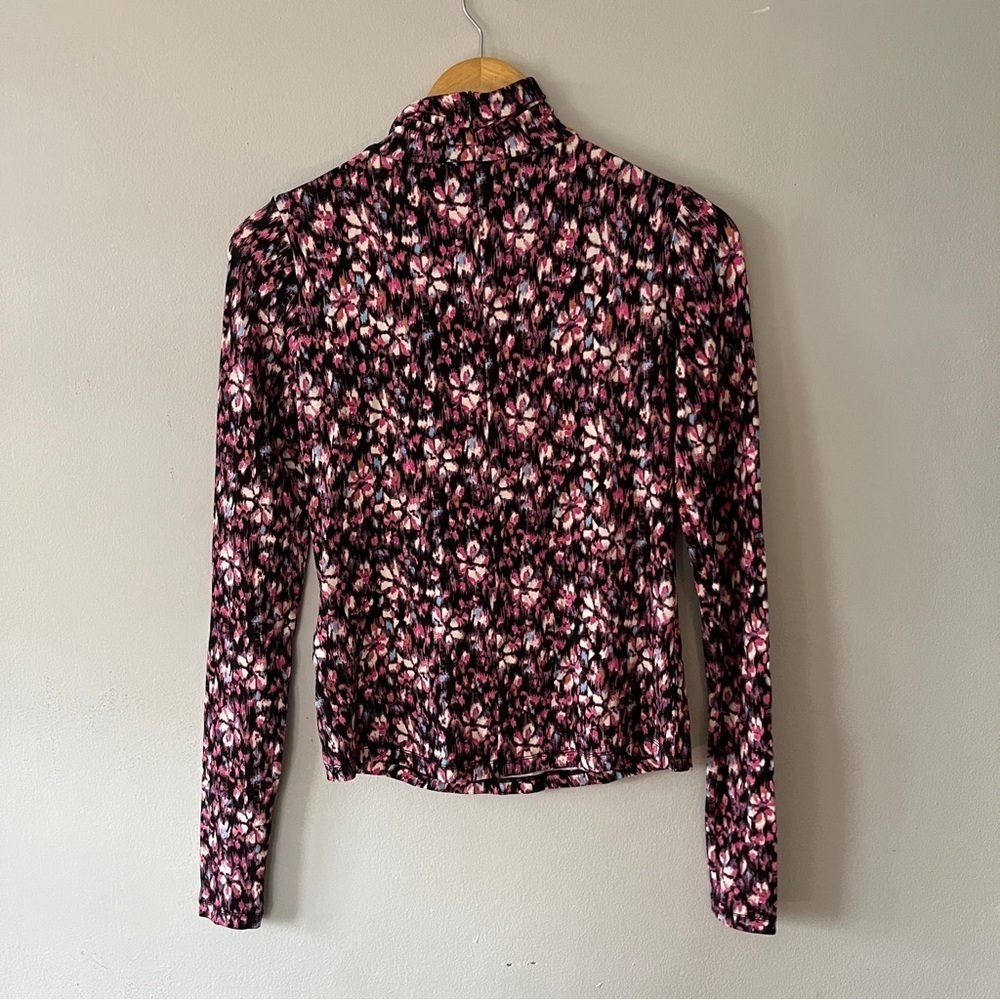 Isabel Marant Étoile Women's Floral Lou High-Neck Blouse Size 40 Multicolor NWOT - Picture 7 of 8